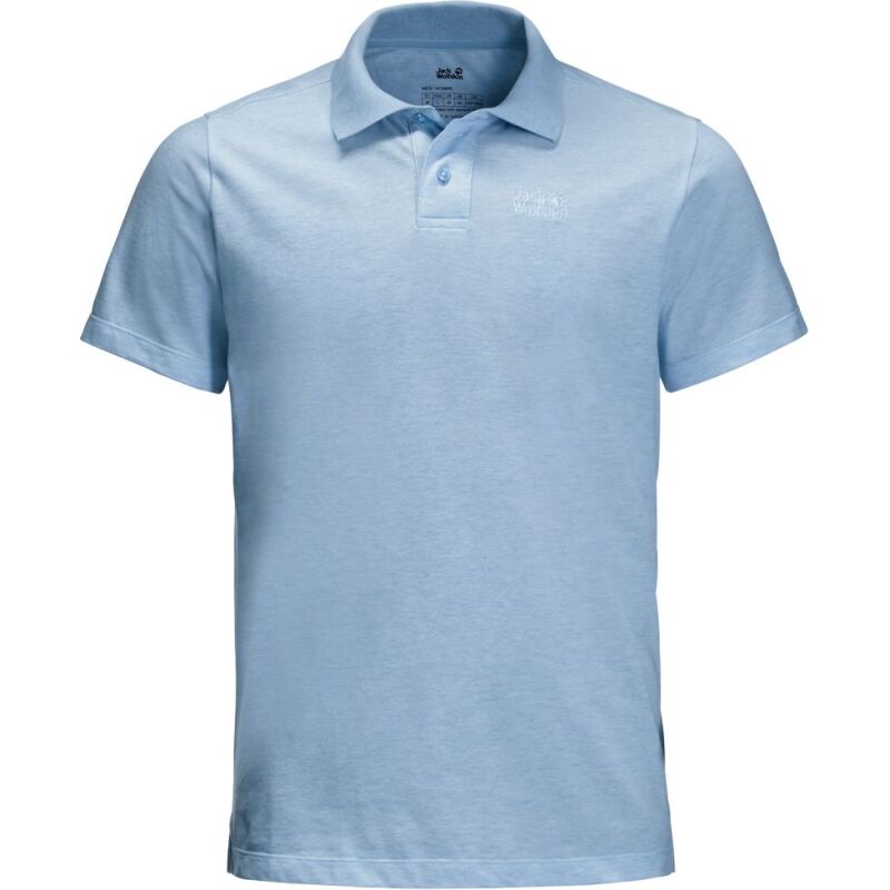 Jack Wolfskin Pique Polo Men's Cool Water