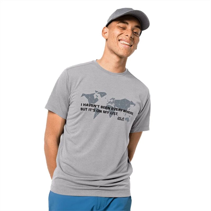 Jack Wolfskin Jwp World T-Shirt Men's Slate Grey