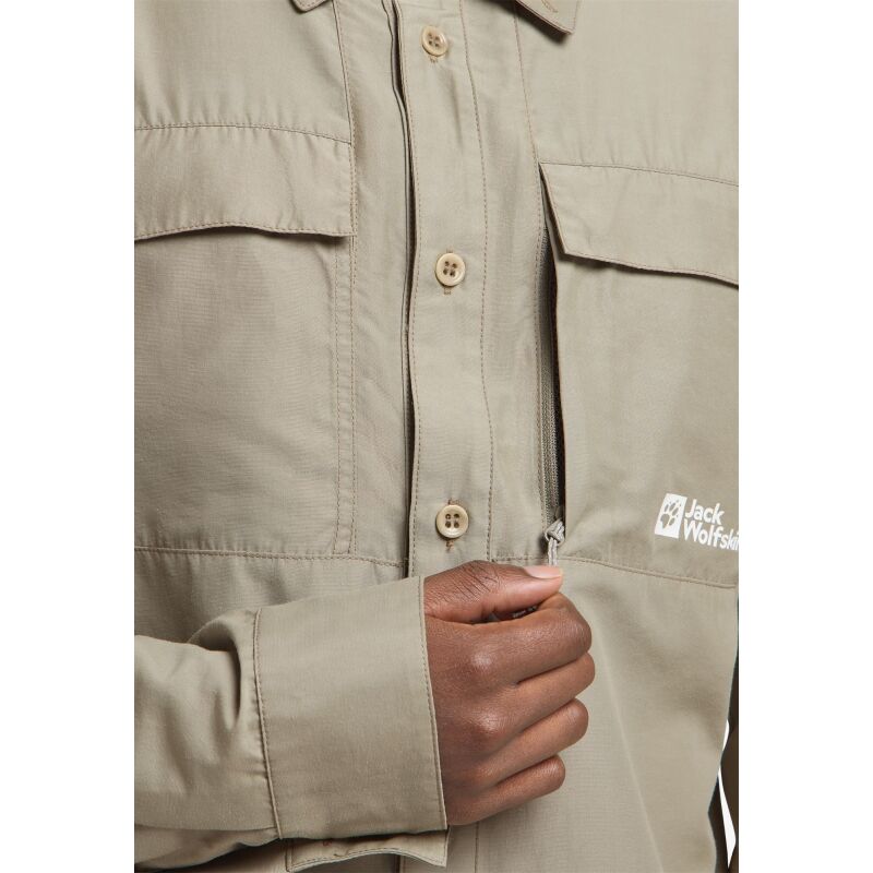 Jack Wolfskin Barrier Long Sleeve Shirt Men's Stone