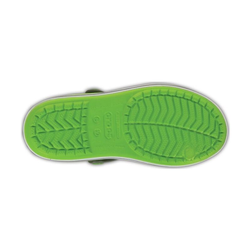 Crocs™ Kids' Crocband Sandal Volt Green/Smoke