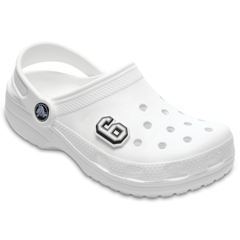 Crocs™ Jibbitz B&W Number 6 