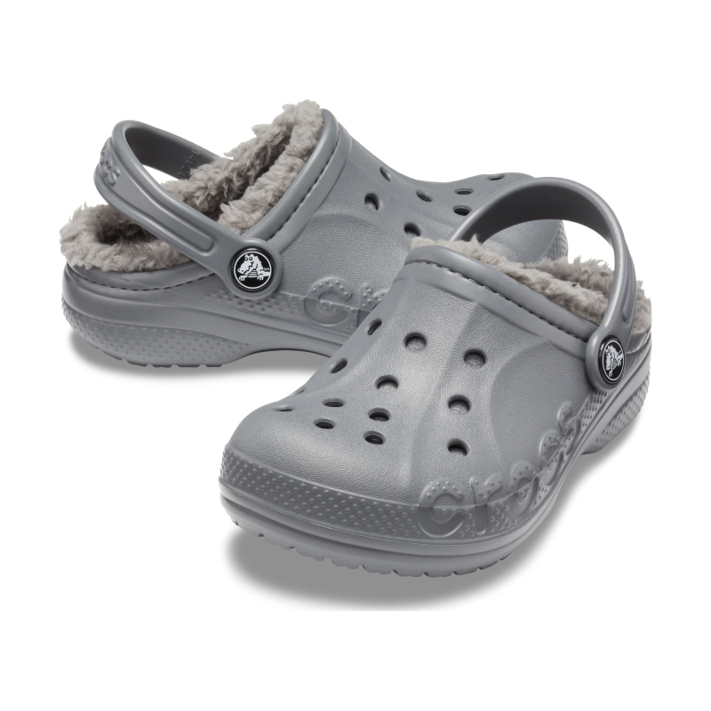 Crocs™ Baya Lined Clog Kid's Charcoal/Charcoal