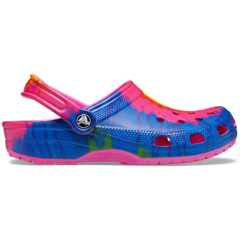 Crocs™ Classic Tie Dye Graphic Clog Electric Pink/Multi