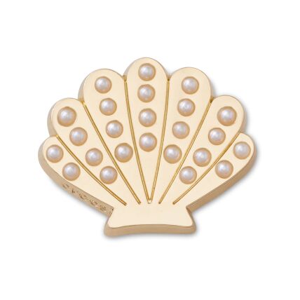 Crocs™ Jibbitz Gold And Pearl Seashell 