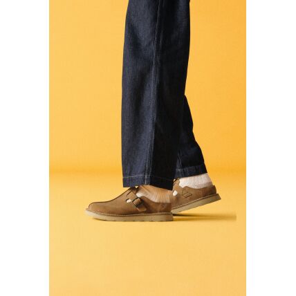 Clarks Solsbury Mule Men's Dark Sand Suede