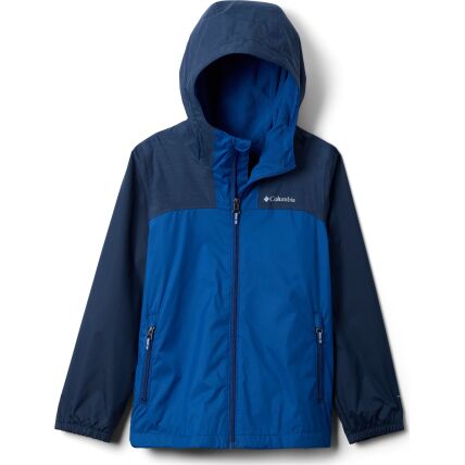 Columbia Youth Boys' Rainy Trails III Fleece Lined Jacket Mountain Blue, Collegiate Navy
