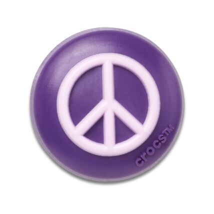 Crocs™ Jibbitz Black And Pink Peace Sign 