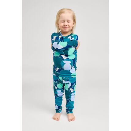 REIMA Wool Mix Base-Layer Set Moomin Trivsam 5200021C Dark Teal 7955