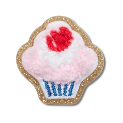 Crocs™ Jibbitz Patchwork Pink Cupcake 