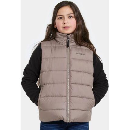 Didriksons Kilo Kids' Vest 2 Ash Brown