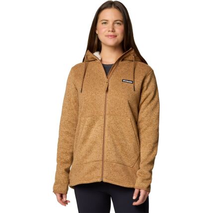 Columbia Sweater Weather Sherpa Full Zip II Women's Camel Brown Heather