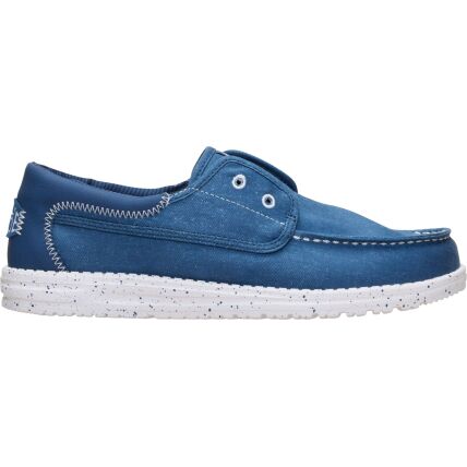 HEYDUDE Wally Cru Stretch Canvas Men's Ensign Blue/Multi