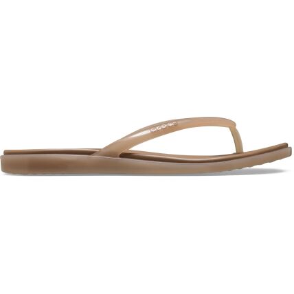 Crocs™ Miami Jelly Round Toe Flip Women's Milk Chocolate Jelly