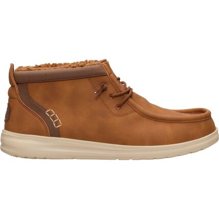 HEYDUDE Wally Mid GripR Cozy Men's Cognac/Tan