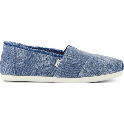 TOMS DARK SKY TEXTURED DENIM/FRAY 10021887 Blue