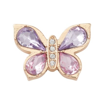 Crocs™ Jibbitz Gold Butterfly With Gem 