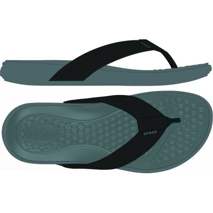 Crocs™ Yukon Surf Flip Slate Grey/Black