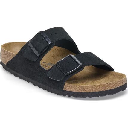 Birkenstock Arizona Suede Leather Regular Black