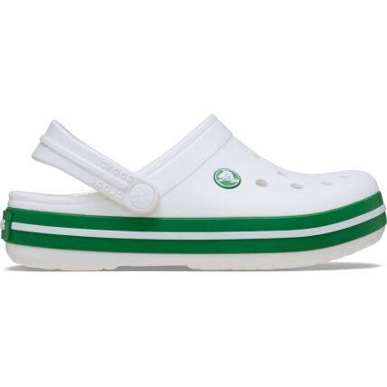 Crocs™ Crocband Clog Kids' 207005 White/Green Ivy