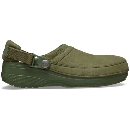 Crocs™ Classic Crafted Vegan Suede Clog Army Green
