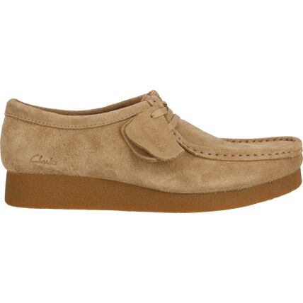 Clarks Wallabee EVO Shoe Women's Dark Sand Suede