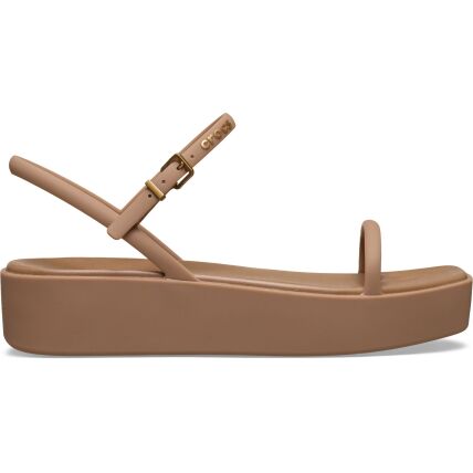 Crocs™ Miami Platform Y Strap Sandal Milk Chocolate