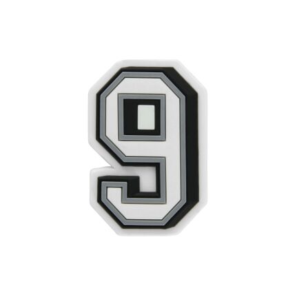 Crocs™Jibbitz B&W Number 9 