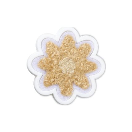 Crocs™ Jibbitz Tufted Tan Daisy 