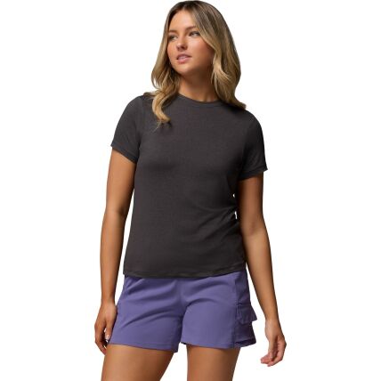 Columbia Parsons Point Short Sleeve Logo Tee Women's Black Heather