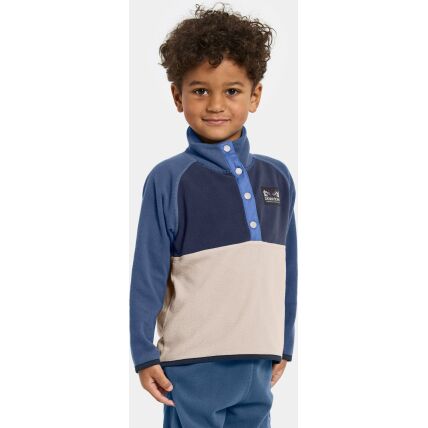 Didriksons Monte Kids' Half Button 4 Beach beige