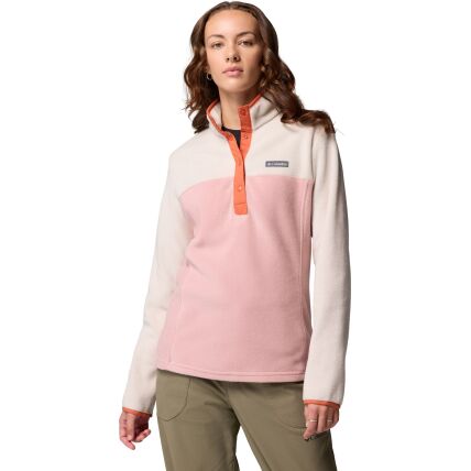 Columbia Benton Springs 1/2 Snap Pull Over II Women's Eraser Pink, Dark Stone, Tuscan