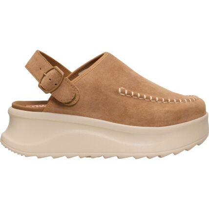 HEYDUDE Delray Clog Suede Women's Tan