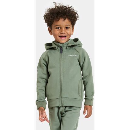 Didriksons Siljan Kid's Full-Zip Light Moss