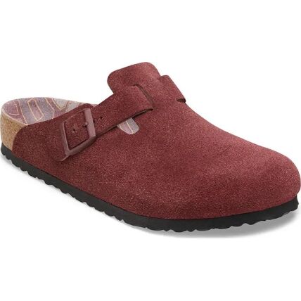 Birkenstock Boston Suede Leather Zinfandel
