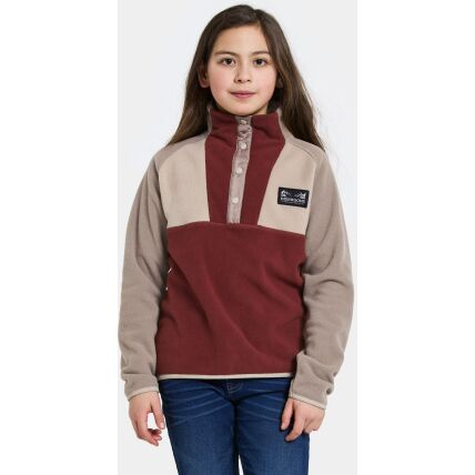 Didriksons Yokto Kid's Half Button 2 Anemon Red