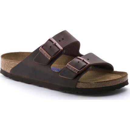 Birkenstock Arizona Soft Footbed Oiled Leather Narrow Habana