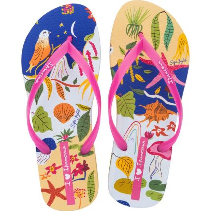 Ipanema Graffiti V Fem White/Pink/Blue