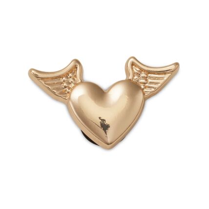 Crocs™ Jibbitz Gold Heart With Wings 