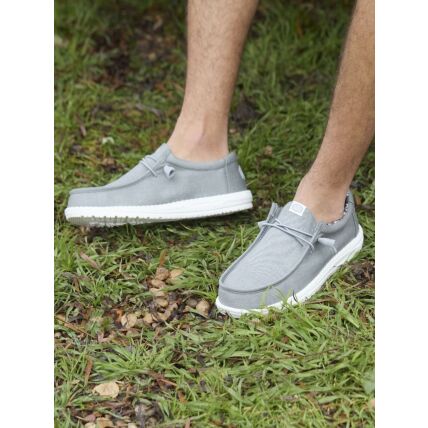 HEYDUDE Wally Stretch Canvas Men 40700 Light Grey