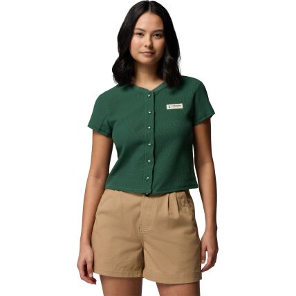 Columbia Acker Rock Knit Short Sleeve Women's Rain Forest