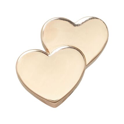 Crocs™ Jibbitz Gold Double Heart 