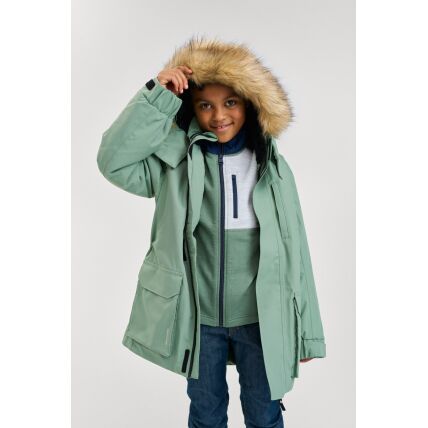 REIMA Ajaton 5100360A waterproof winter jacket Green Clay