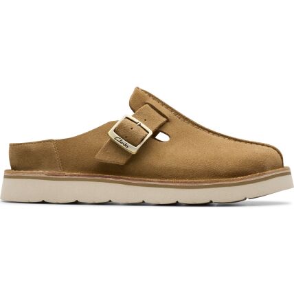 Clarks Solsbury Mule Women's Dark Sand Suede