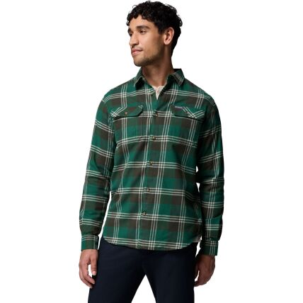 Columbia Flare Gun Stretch Flannel Men's Rain Forest Trails Edge Plaid