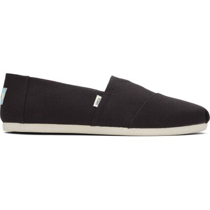 TOMS Recycled Cotton Canvas Men's Alpargata Black