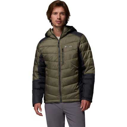 Columbia Labyrinth Loop II Hooded Jacket Men's Stone Green, Shark