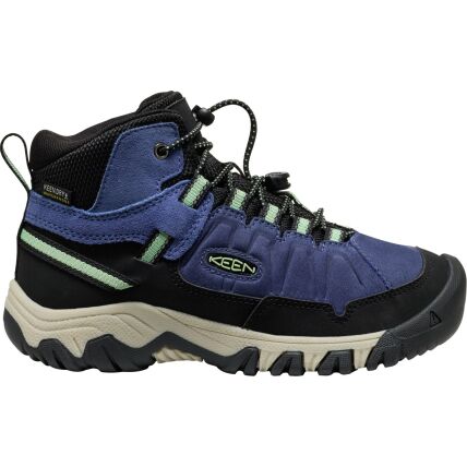 Keen Targhee IV Mid WP Big Kid's Skipper Blue/Hemlock