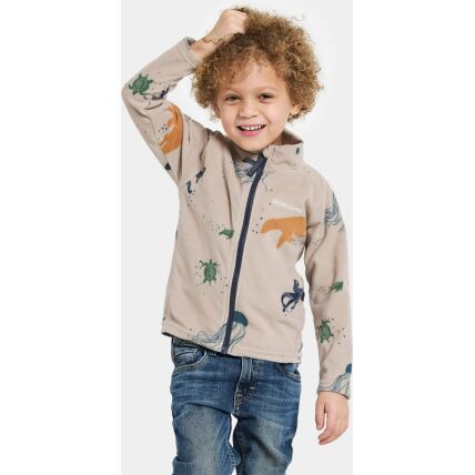 Didriksons Monte Printed Kid's Full-Zip 10 Winter Ocean Multi