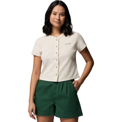 Columbia Acker Rock Knit Short Sleeve Women's Chalk