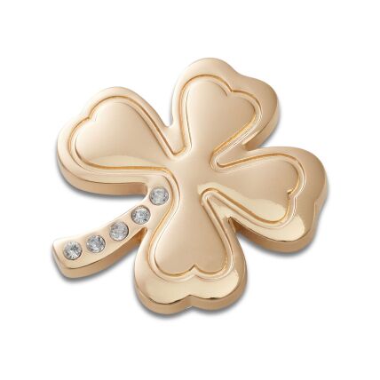 Crocs™ Jibbitz Gold Gem Clover 